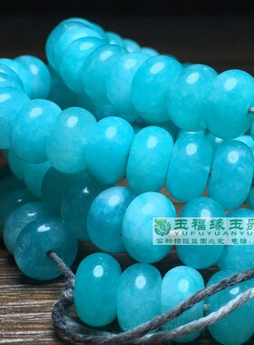 仿古老珠子天河石算盘珠手链配珠佛珠文玩玉石隔片玉石手串散珠
