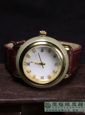 天然和田玉白玉腕表玉玉器手表