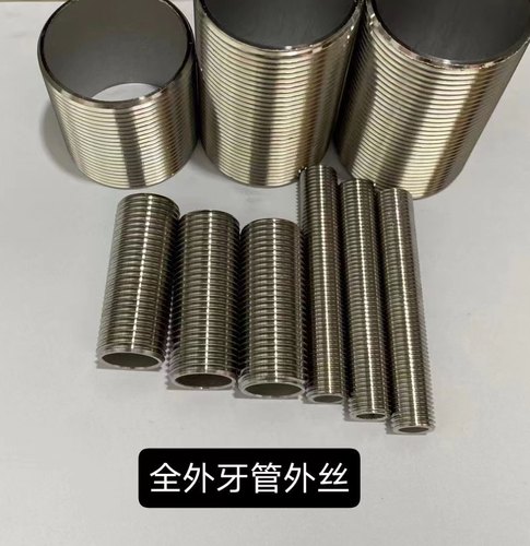 304不锈钢中空全外丝通丝 穿板外丝 304通丝外丝全牙通丝 - 图0