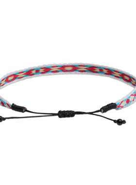 小众叠戴编织彩虹手绳