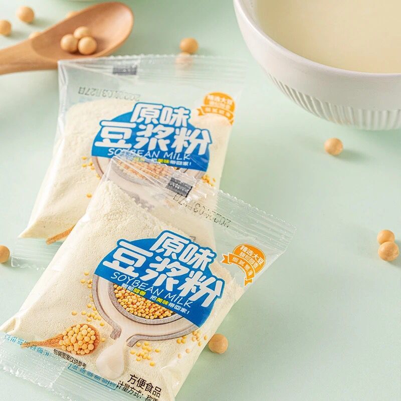 原味豆浆粉即食冲饮早餐豆奶粉小袋包装上班族学生代餐25g*60包 - 图1