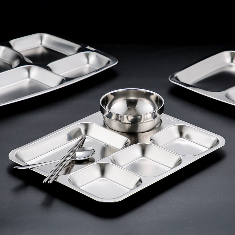 304餐盘员工学校快餐盘分格餐盘碗食堂成人学生不锈钢食品级套装,淘宝优惠券,粉丝福利购,淘宝优惠卷