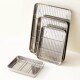 Food grade stainless steel oil control with grid commercial barbecue display tray Korean tray skewers drain tray with grid