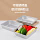 316 stainless steel tray, cold salad plate, wine plate, barbecue plate, multi-functional plate, square plate, cooked food, stewed vegetable flat plate
