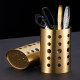 Gold commercial Korean scissors stainless steel barrel extra thick kitchen clip barrel tableware barrel restaurant barbecue storage chopsticks
