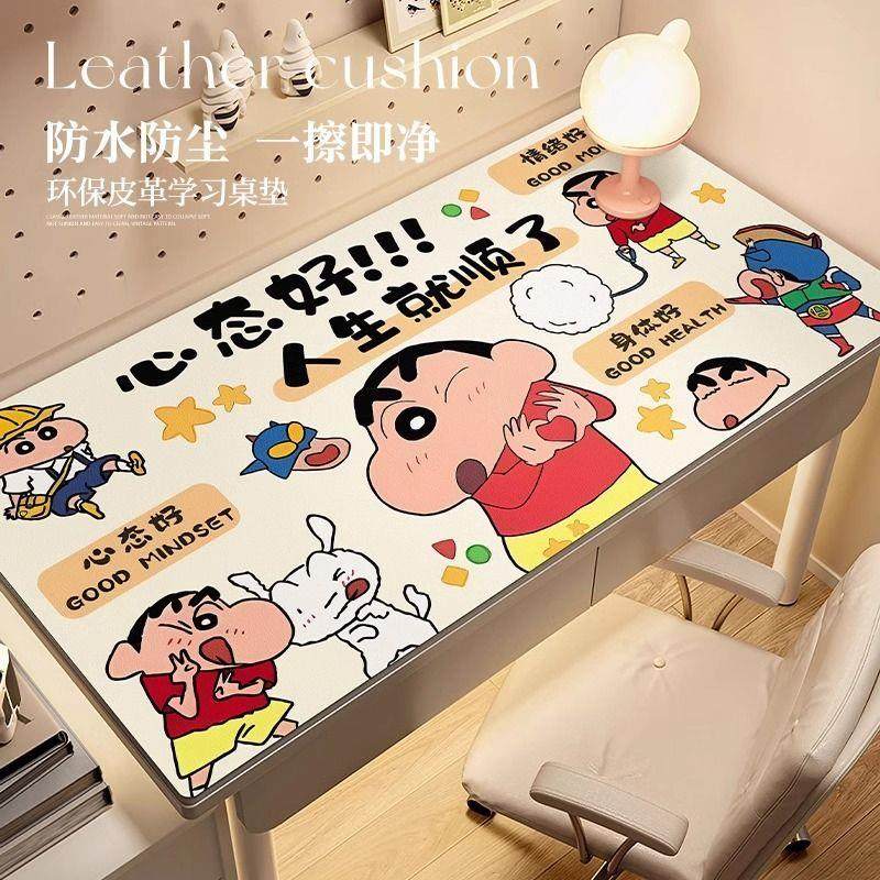 蜡笔小新动漫写字台桌布儿童学习桌垫环保免洗书桌学生桌面保护垫,淘宝优惠券,粉丝福利购,淘宝优惠卷