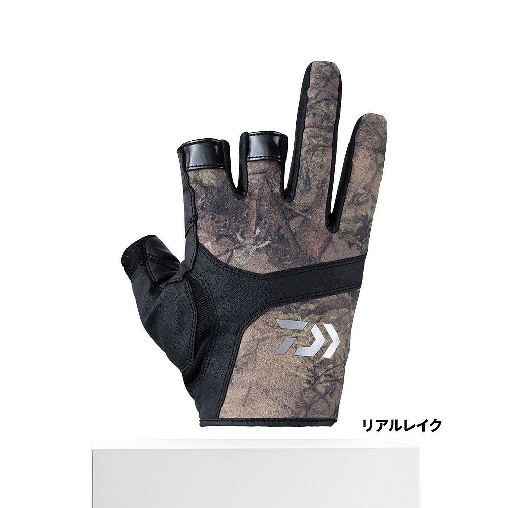 日本直邮Daiwa Gloves DG-8023 游戏手套 3 Cut XL Real Lake - 图3