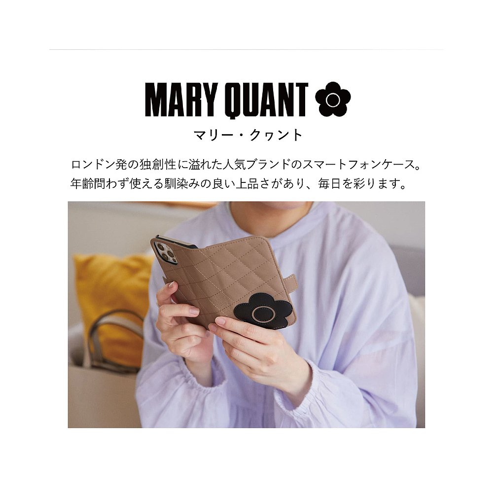 日本直邮MARY QUANT iPhone 12 12 Pro 手机壳移动笔记本型女式 M - 图0