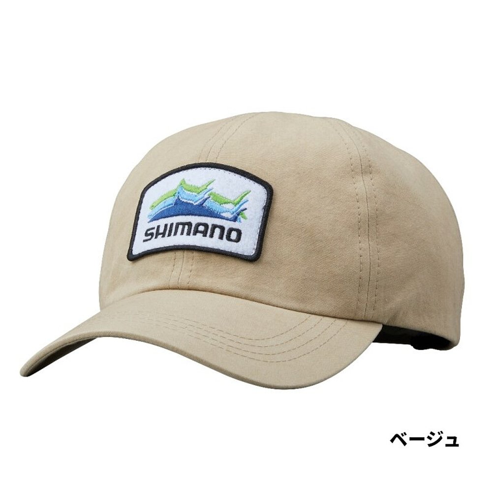 日本直邮Shimano帽贴片帽 M米色 CA-014W-图2