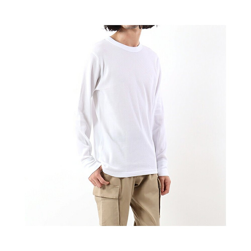 日本直邮Hanes BEEFY-T CREW NECK THERMAL hm4-q103 氨纶长 TEE - 图1