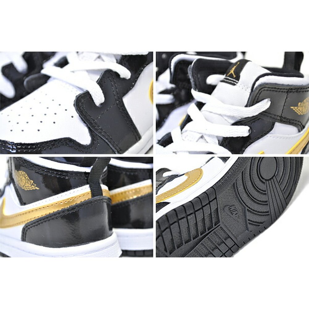 日本直邮NIKE JORDAN 1 MID SE TD金属金白 bq6933-007运动鞋-图2