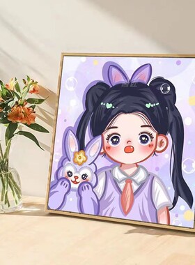 玲娜贝儿星黛露数字油画装饰画
