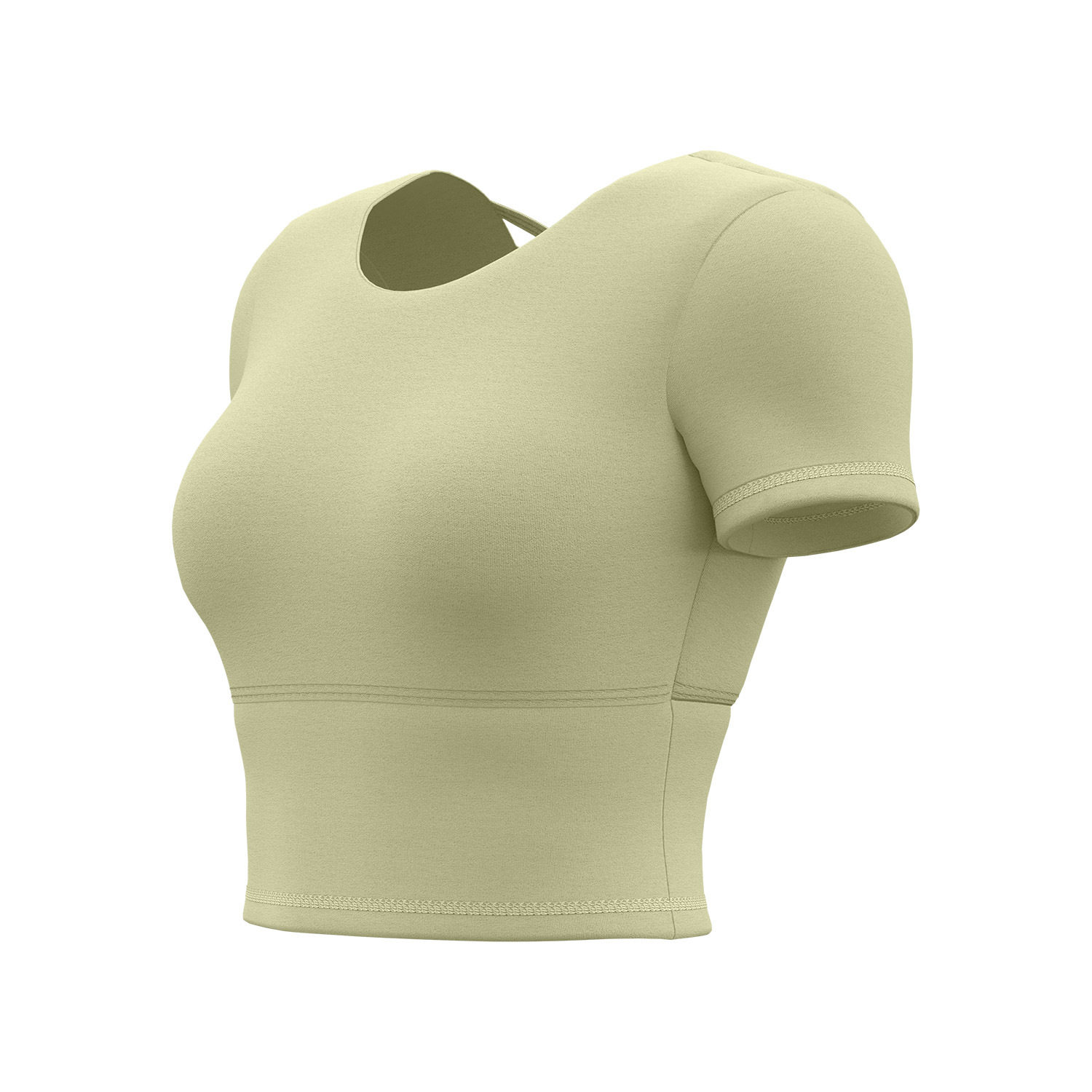 聚衣堂美背瑜伽服短袖紧身显瘦运动上衣女裸感带胸垫健身衣,淘宝优惠券,粉丝福利购,淘宝优惠卷