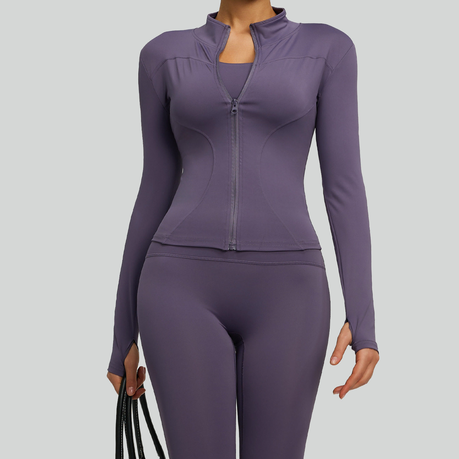 欧美清仓秋冬裸感运动外套女修身透气跑步瑜伽健身服上衣,淘宝优惠券,粉丝福利购,淘宝优惠卷