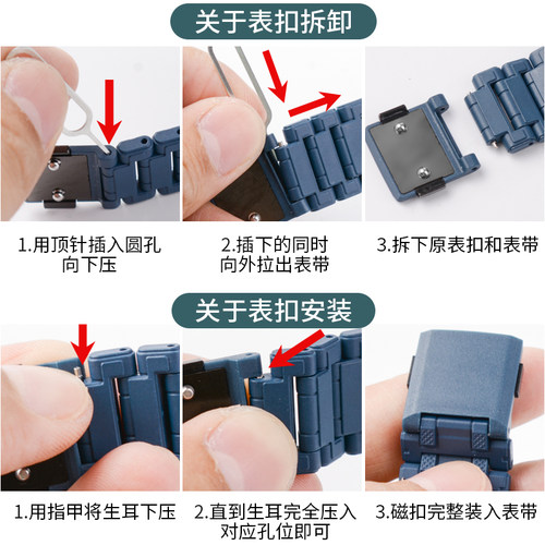 适用小天才电话手表Z8配件SIM卡盖改色加长表带颗粒磁扣W2132AC壳 - 图0