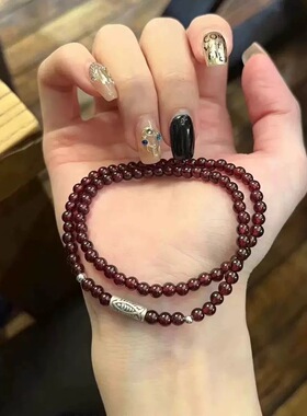 热销天竺叠戴情侣手链女三圈手串