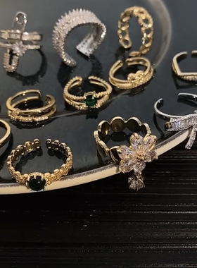 欧美ins风开口戒指女高级感轻奢