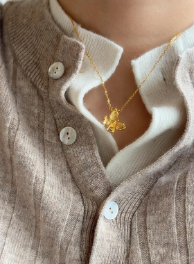 盈盈漫舞蝴蝶项链送女友礼物