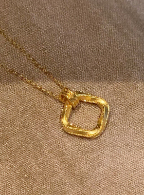 莫比乌斯几何项链送女友礼物