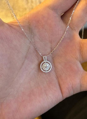 精致满钻圆形轻奢锁骨链