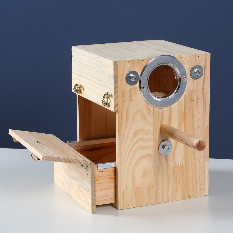 实木鸟窝横式挂窝竖式虎皮鹦鹉内挂牡丹鸟窝鸟巢户外保暖繁殖箱,淘宝优惠券,粉丝福利购,淘宝优惠卷