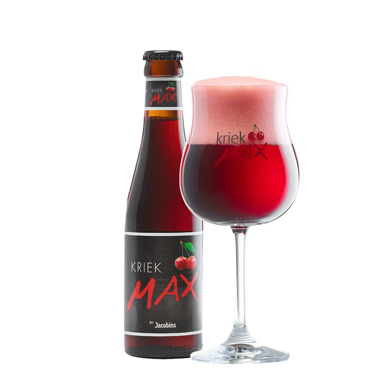 比利时进口，Kriek Max 马克斯樱桃啤酒250mL*6瓶 +赠开瓶器