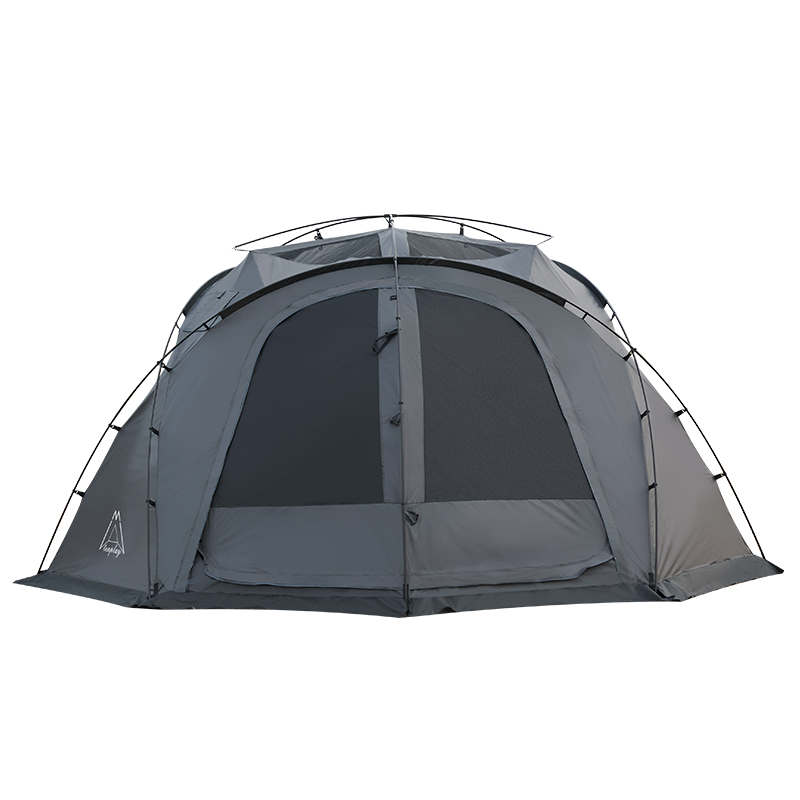 户外露营黑化球形帐篷星空顶大空间加厚防雨过夜自驾游全套装备-图3