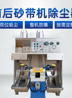 抛光除尘一体机湿式防爆砂带机不锈钢机身工业打磨强力吸尘器设备