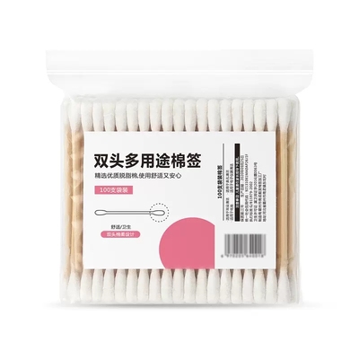 1包100支一次性棉签掏耳化妆用清