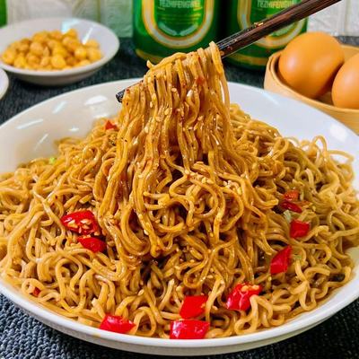 【超值套餐】荞麦拌面5盒装蟹黄小龙虾番茄牛腩送酱料方便面速食