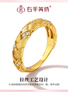 右手等待s925银麦穗排戒