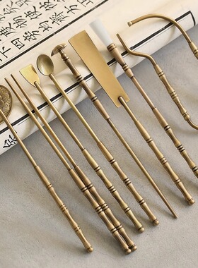 香道用具黄铜香粉打篆套装