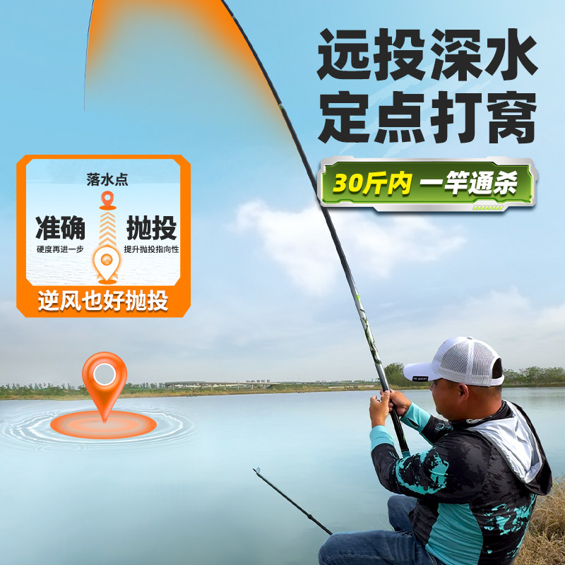 川泽鱼竿翘龙吟专业打频率甩大鞭草鳊翘鱼竿轻硬28调手竿钓鱼装备,淘宝优惠券,粉丝福利购,淘宝优惠卷