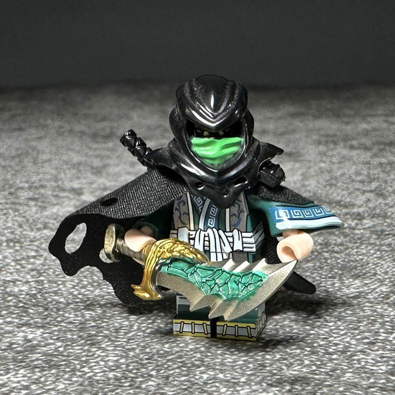 中国古代武侠龙吟刀客积木人仔国潮第三方男孩儿童拼装玩具礼物 - 图1