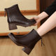 Xiangxiniao 2025 new style short boots for women, medium thick heel, slimming