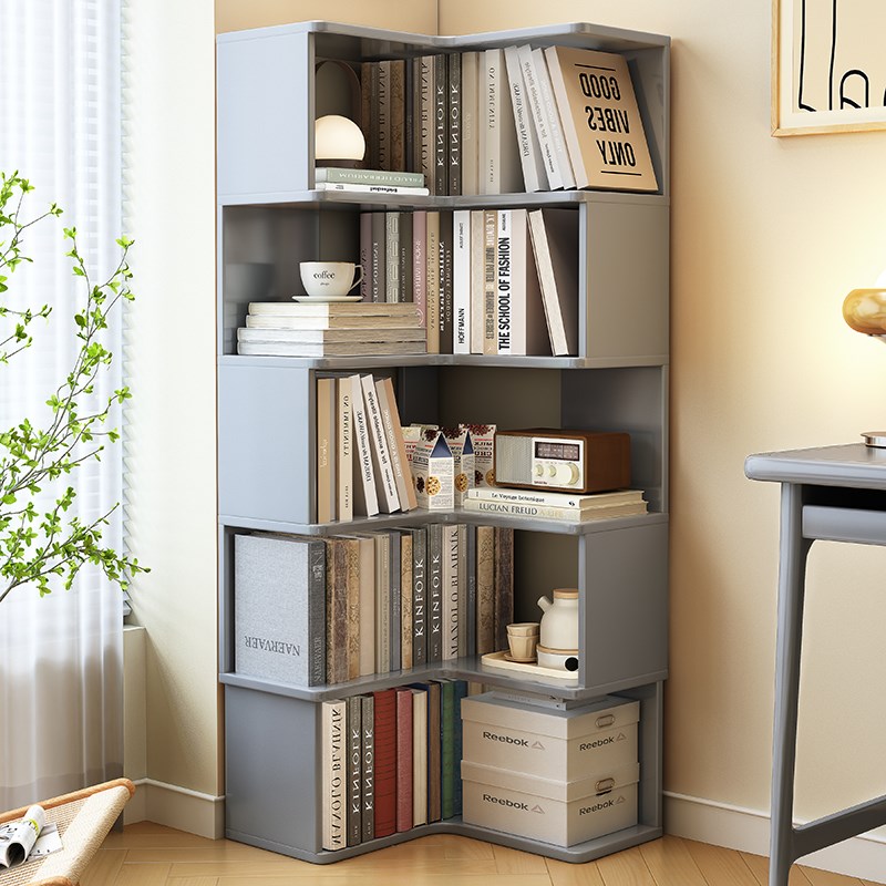 恬梦家居全实木书架落地置物架阅读架组合书柜一体靠墙健康无甲醛 - 图1