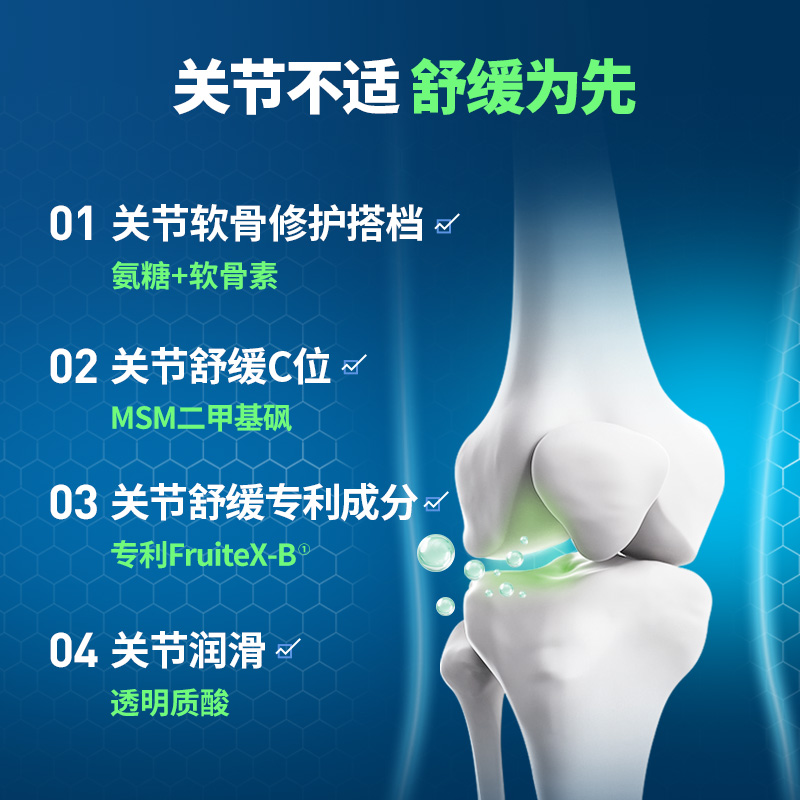 美国进口MoveFree益节绿瓶氨糖软骨素维骨力中老年关节氨糖骨胶原 - 图1
