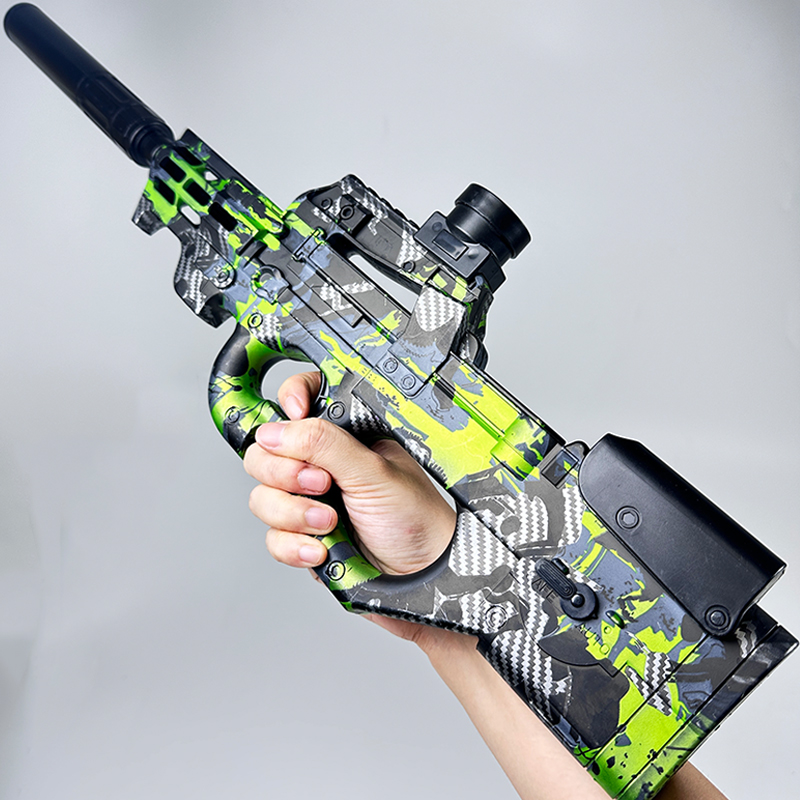 全自动P90冲锋水晶玩具电动连发M416突击手自一体儿童软弹专用枪 - 图3