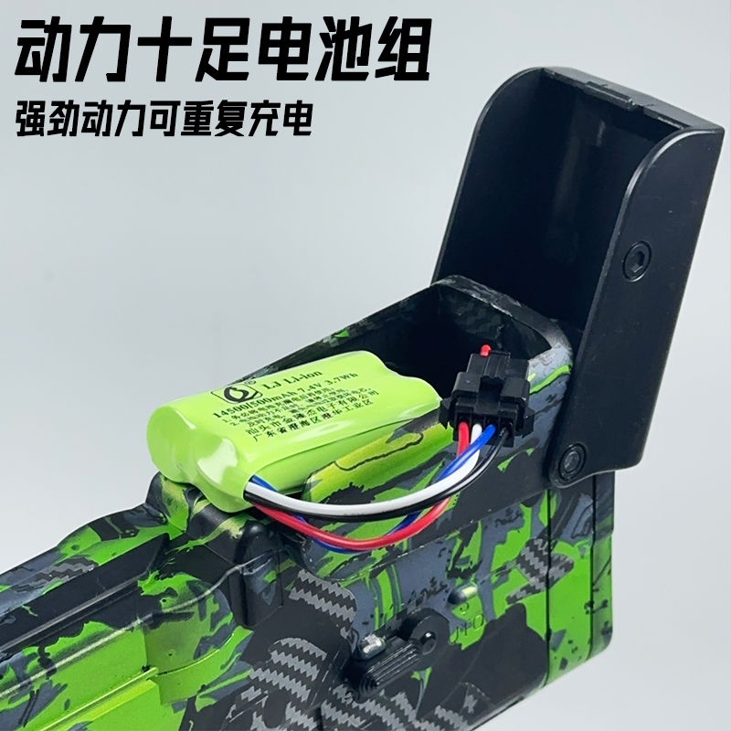 全自动P90冲锋水晶玩具电动连发M416突击手自一体儿童软弹专用枪 - 图2