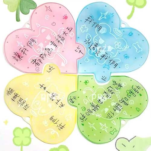 幸运四叶草拼图钥匙扣创意文字开学季挂件纪念意义毕业礼物送闺蜜 - 图0