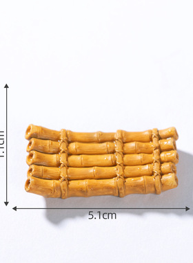 迷你仿真漂浮小船竹筏模型摆件 可下水微景观鱼缸盆景造景DIY装饰