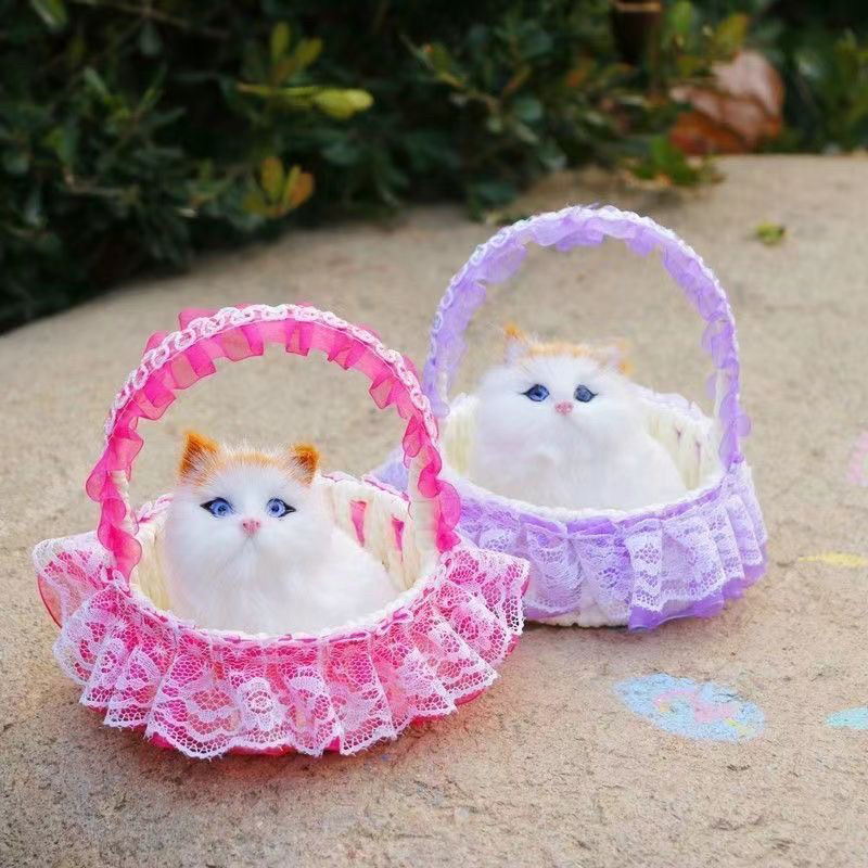 发光带灯小猫咪花篮玩具儿童毛绒玩偶女孩生日花篮猫咪圣诞礼物,淘宝优惠券,粉丝福利购,淘宝优惠卷