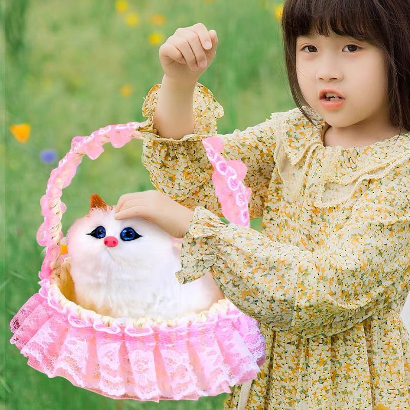 发光带灯小猫咪花篮玩具儿童毛绒玩偶女孩生日花篮猫咪圣诞礼物,淘宝优惠券,粉丝福利购,淘宝优惠卷