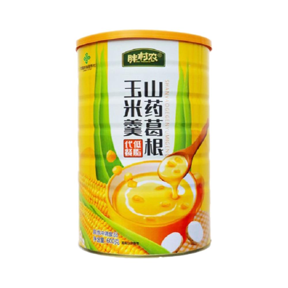 胖村农旗舰店山药葛根玉米羹600克原味冲饮无添加蔗糖方便速食