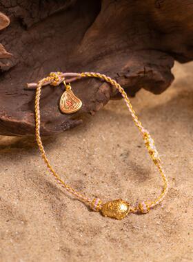 萌新手串款新品桃花多多开红桃粿龟背福祝福好运手绳粉色女生配饰