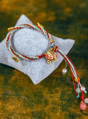 唐富贵福时盘手串潮灯记马年手链