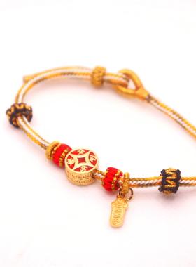 招财手串手绳平安快乐上上签精编