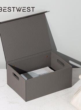 Best west 现代轻奢高档衣帽盒收纳箱家居软装小物件收纳盒装饰品