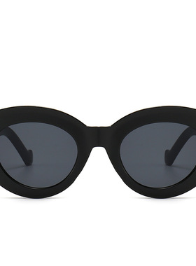 英国coopkoop个性椭圆形宽腿粗框太阳眼镜男款遮阳防紫外线墨镜