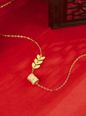 英国coopkoop金枝玉叶小蛮腰项链s925银新款微镶小蛮腰锁骨链女